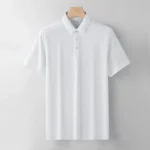 Embroidery Printing Logo Plain Polyester Quick Drying Breathable Sport Men Uniforms Work Polo Shirt-White / 4 XL